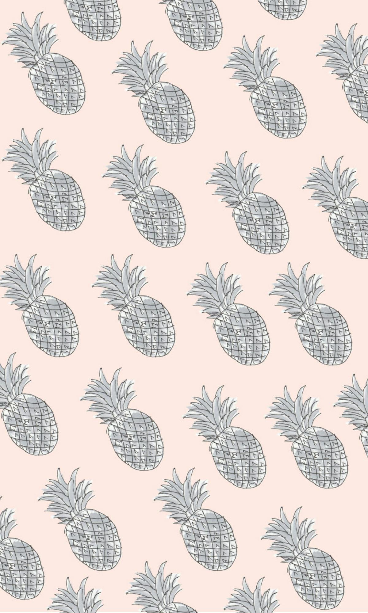 Garitma, fondo de pantalla para celular patrón de piñas , dibujo marcador sobre papel