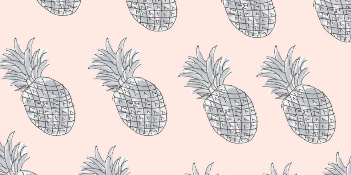 Garitma, fondo de pantalla para celular patrón de piñas , dibujo marcador sobre papel