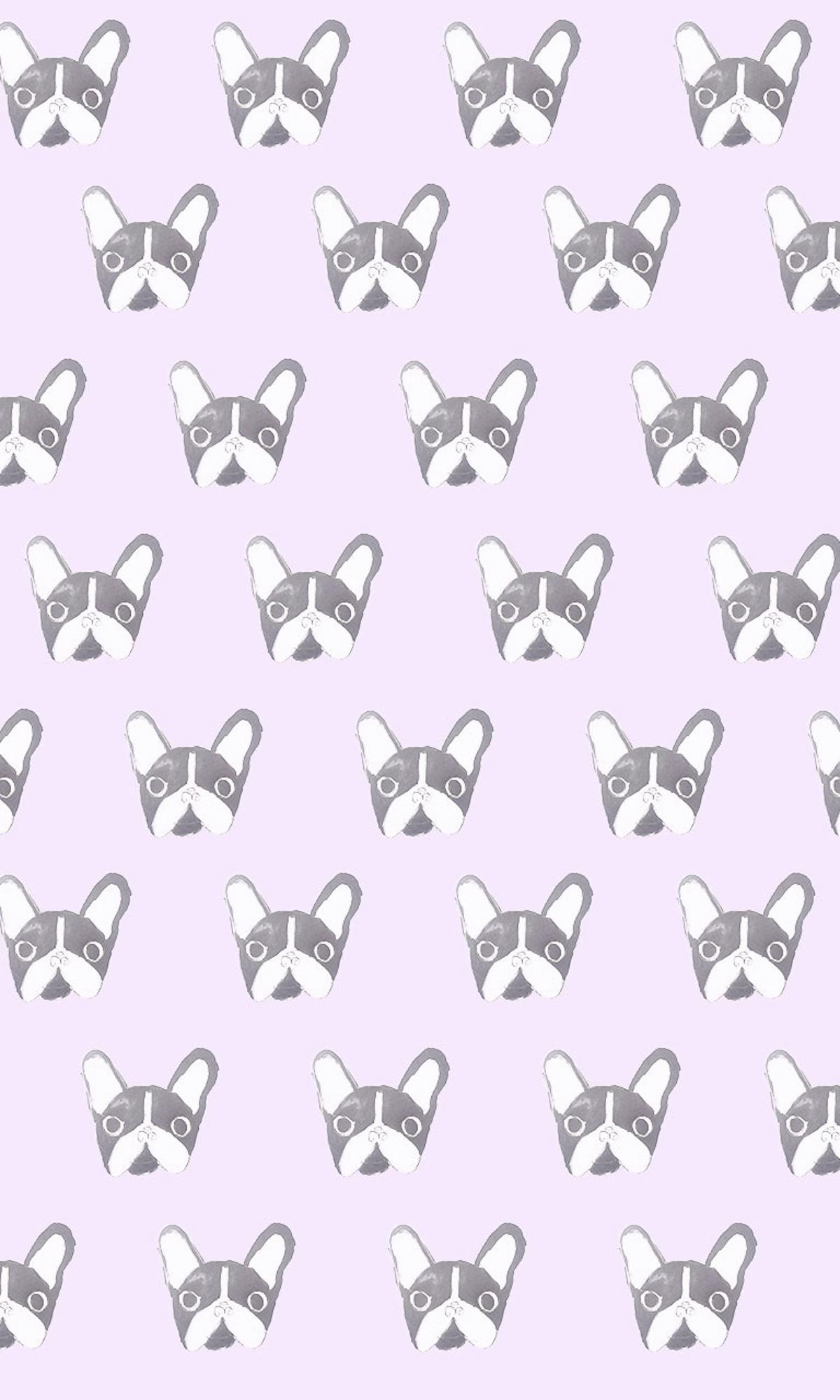 Garitma, fondo de pantalla para celular patrón de perros Boston terrier , dibujo marcador sobre papel