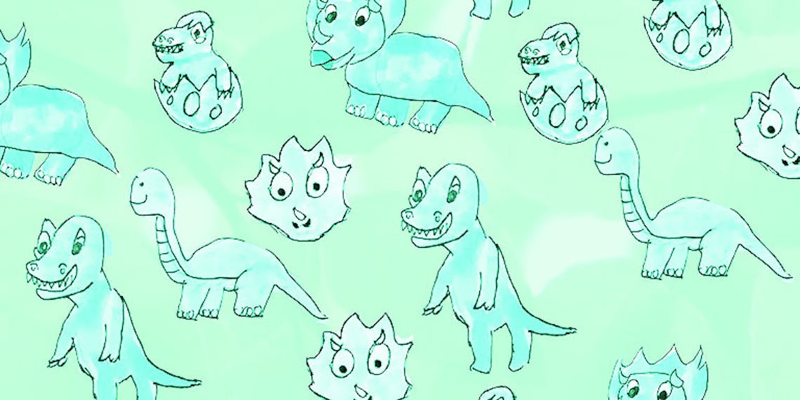 Garitma, fondo de pantalla para celular patrón de dinosaurios, dibujo marcador sobre papel