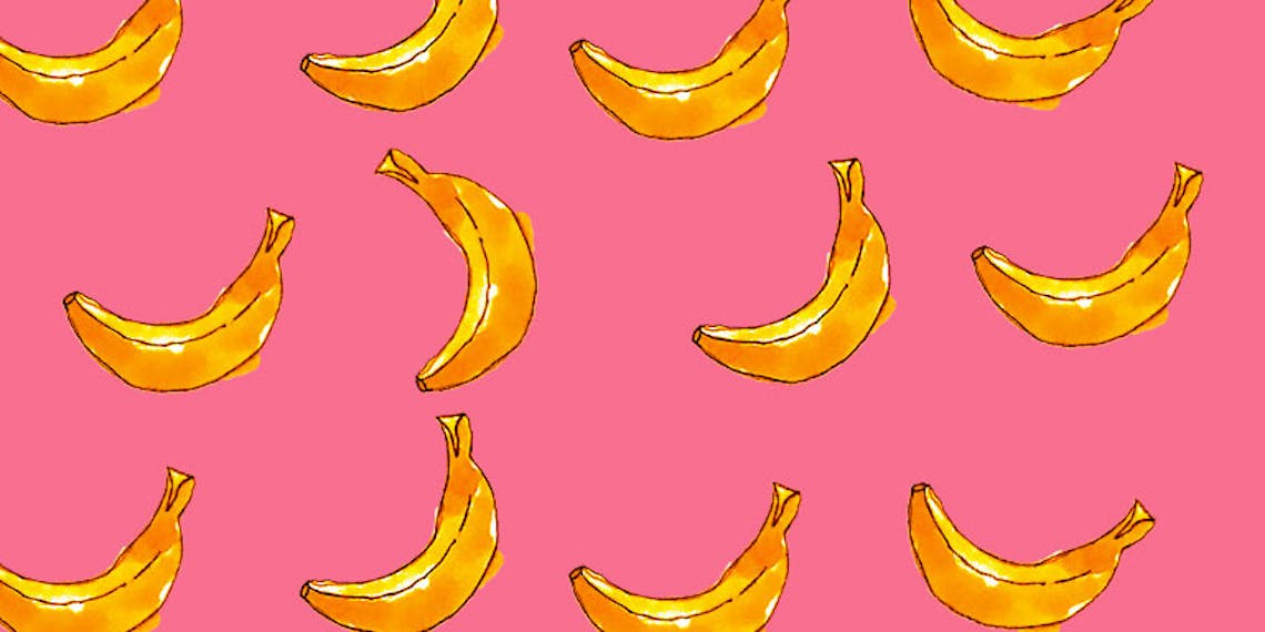 Garitma, fondo de pantalla para celular patrón de bananos, dibujo marcador sobre papel