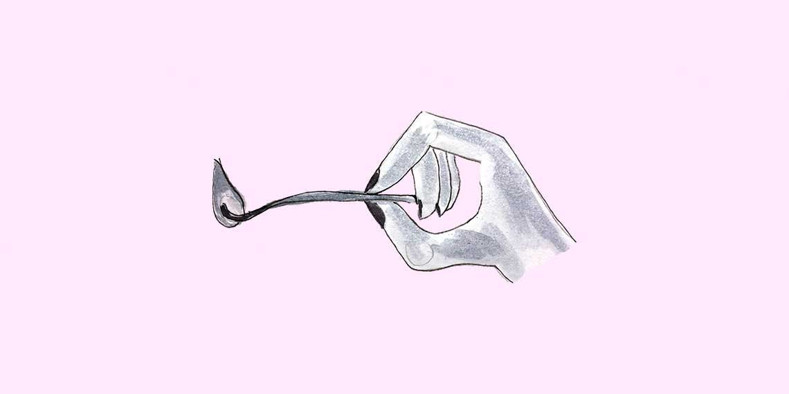 Garitma, mano sosteniendo un fósforo encendido, dibujo marcador sobre papel