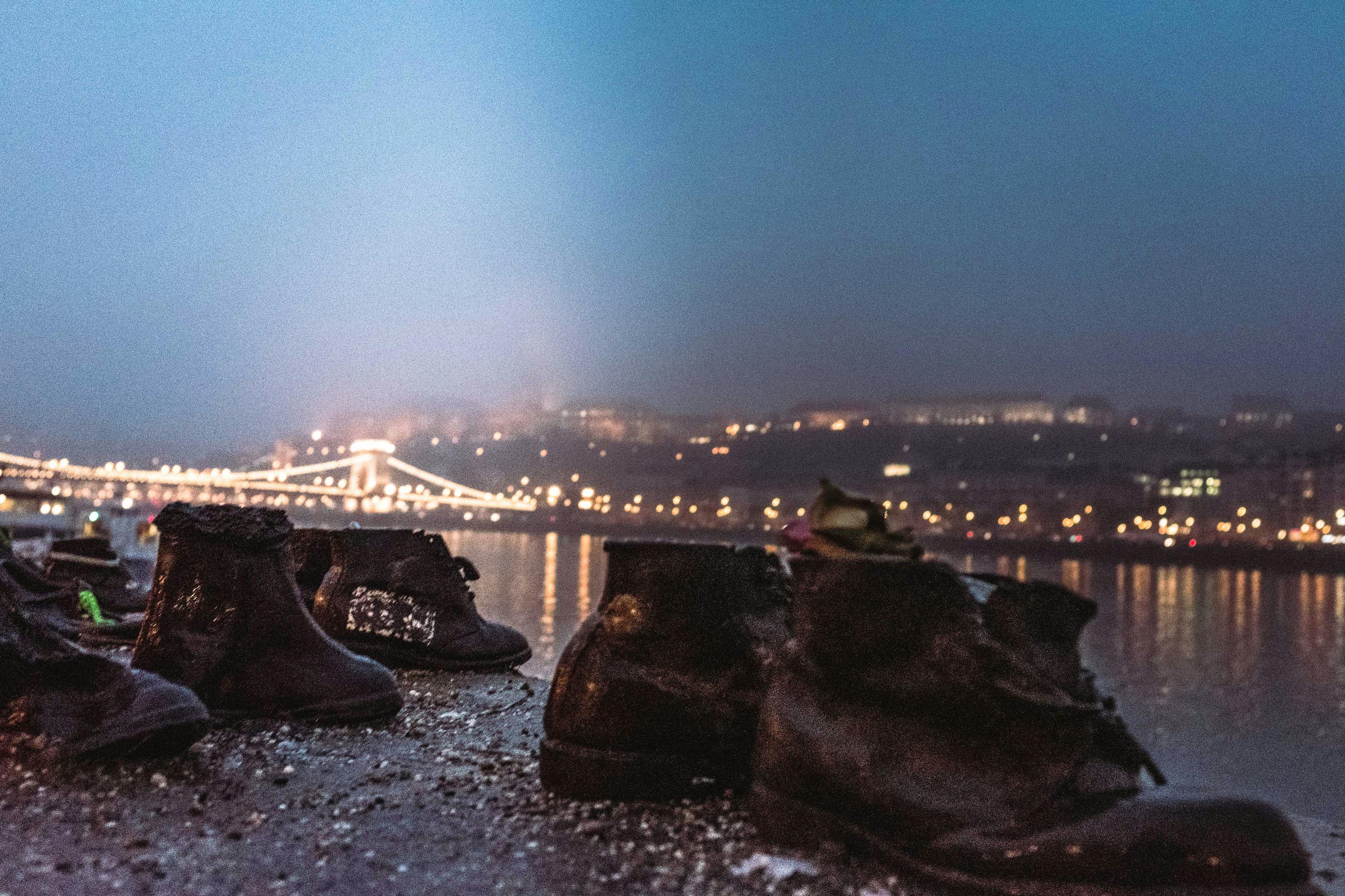 Shoes on the Danube Bank, Hungary.