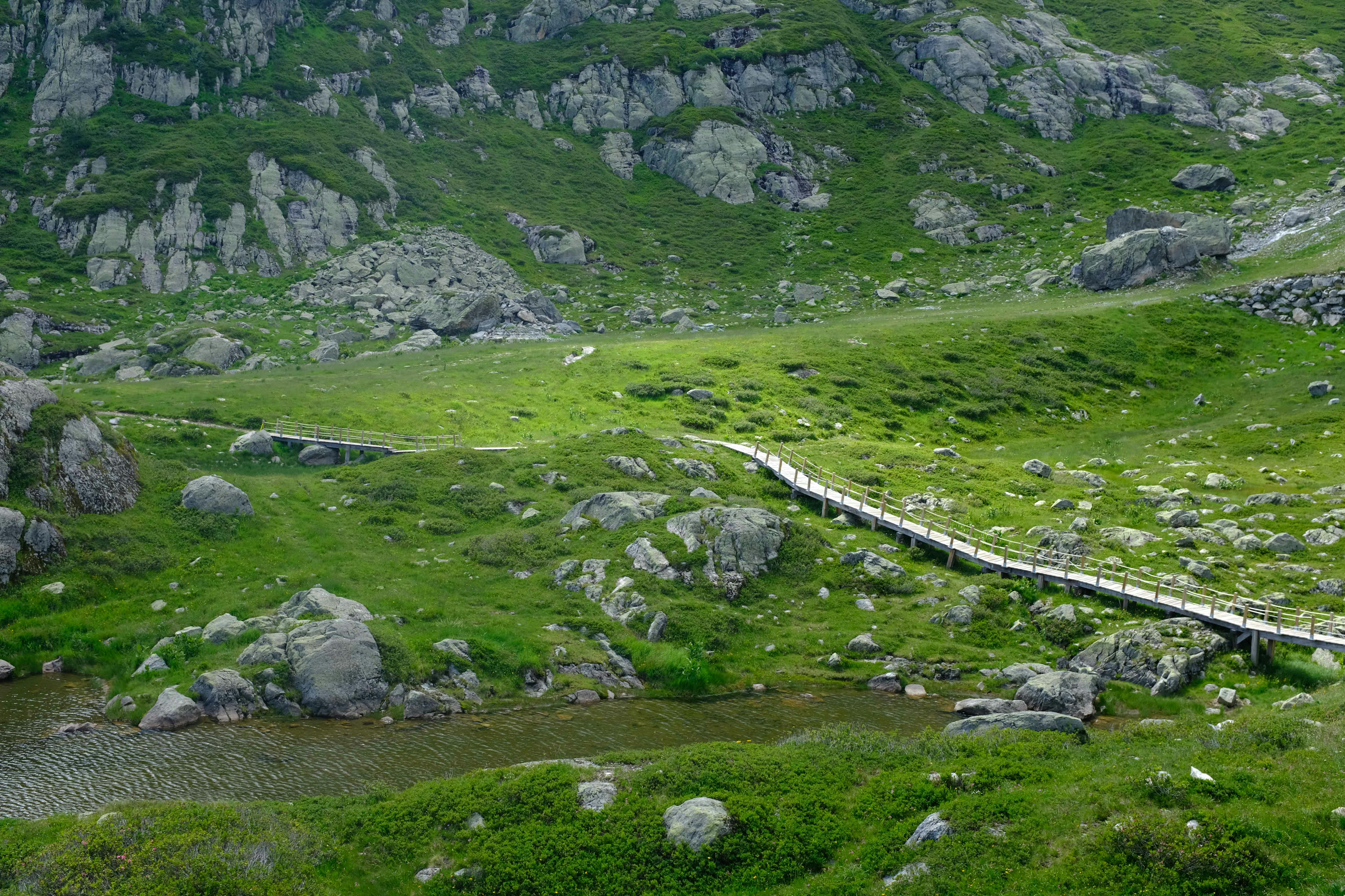 Hiking along Lac De Cheserys