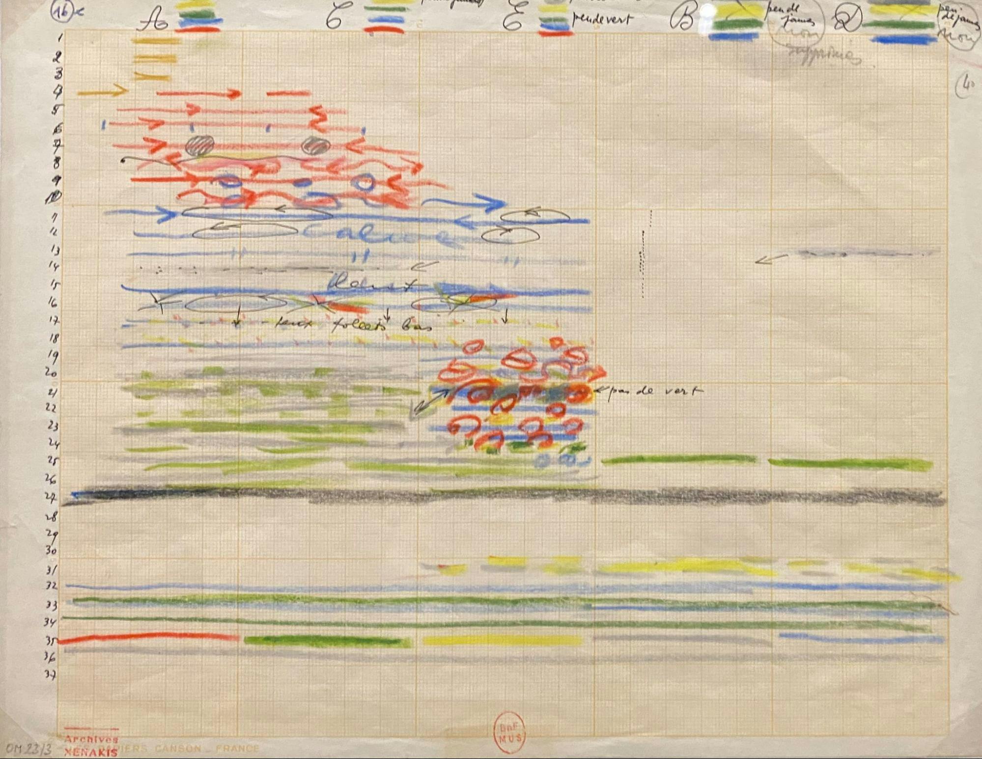 Xenakis's Graphical Compositions