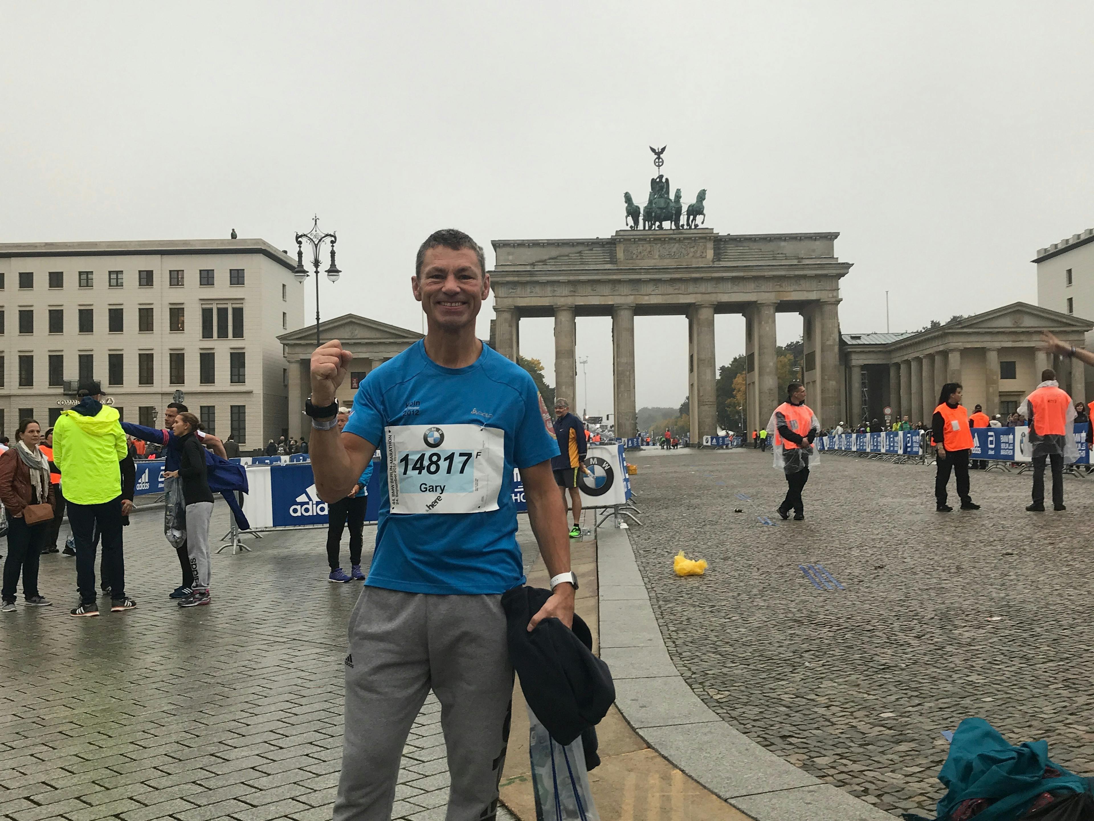 Gary in front of the Brandenburg Gate