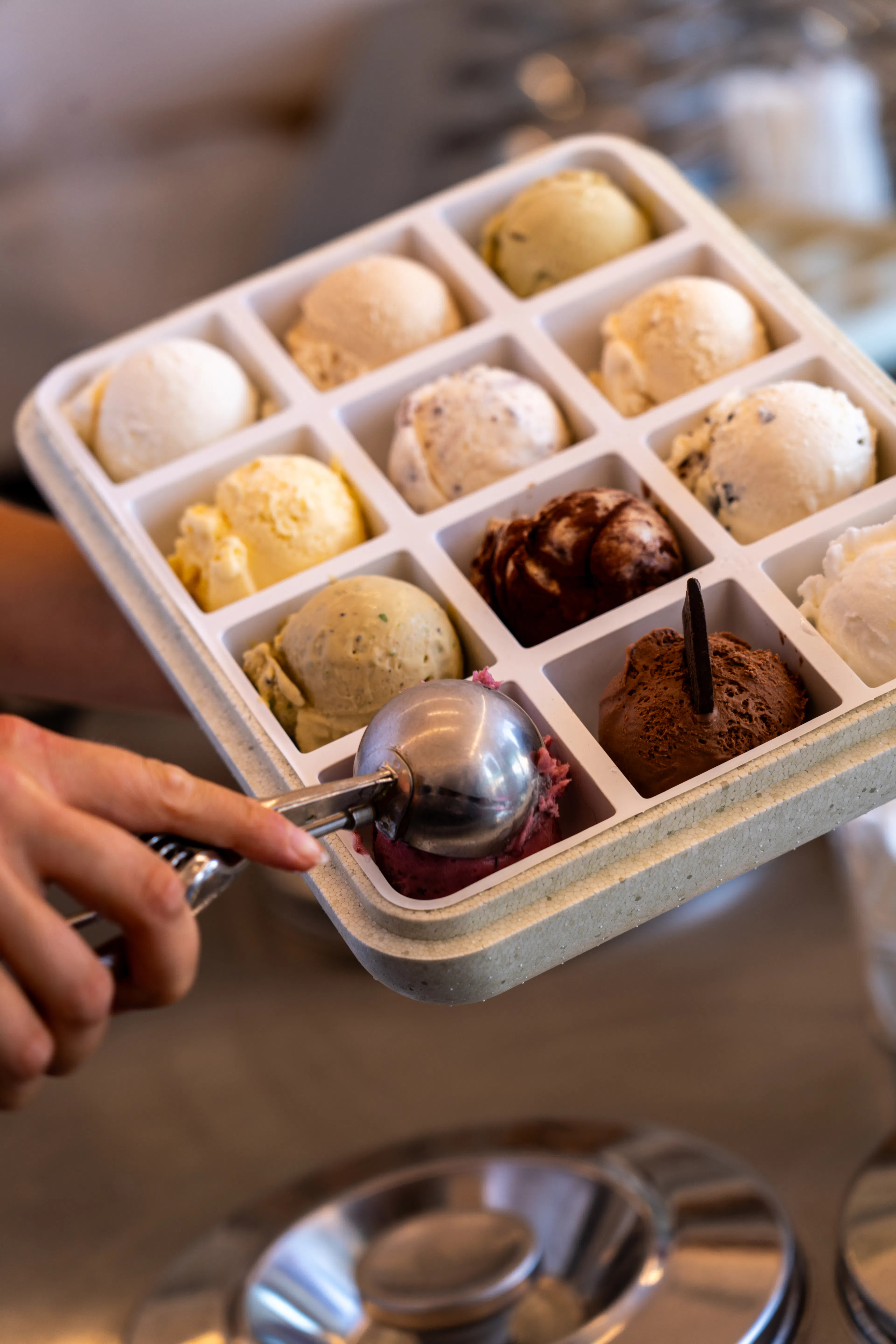 diversi gusti di gelato