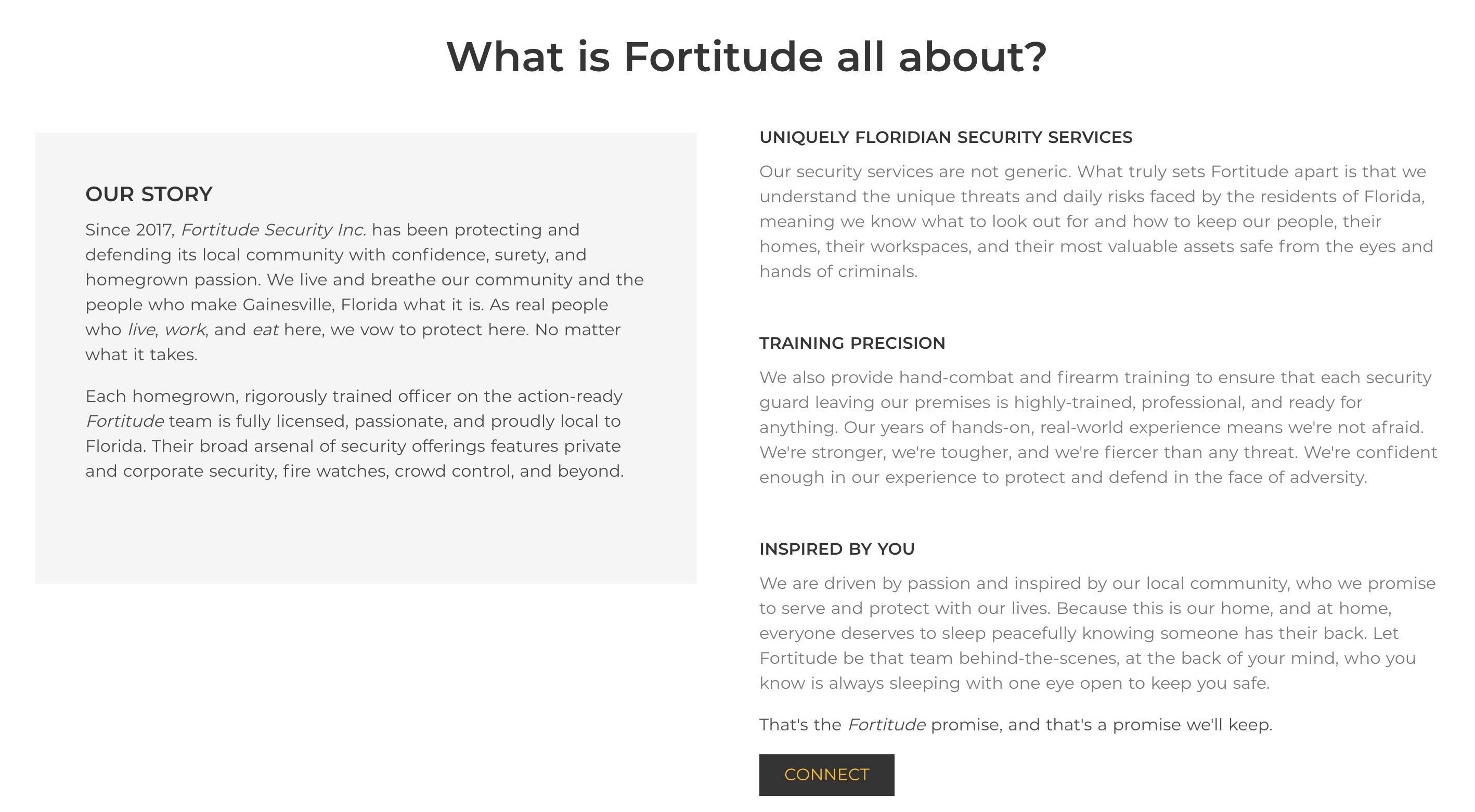 About Fortitude Security