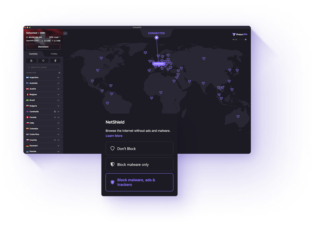 Free VPN servers with no data limits | Proton VPN