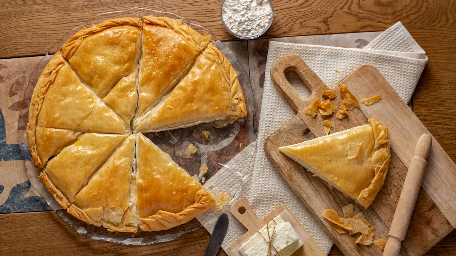 Tartes salées grecques traditionnelles