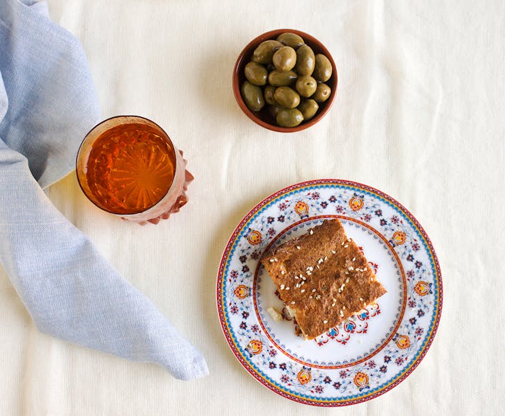 Griechische Pita mit Joghurt und Feta!