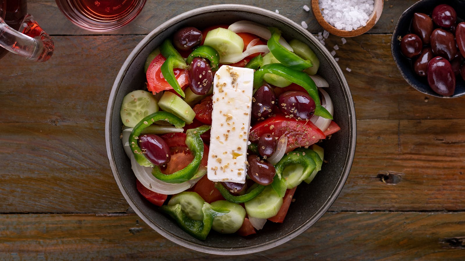 Salade grecque à la feta - Yuka
