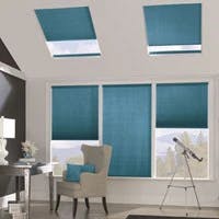 skylight shades in a home office