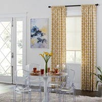curtains in a dining area