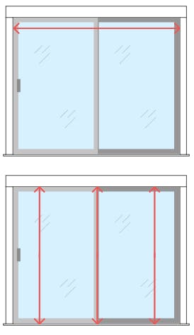 measuring diagram for inside mount vertical blinds