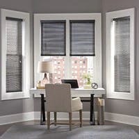 mini blinds in an office nook