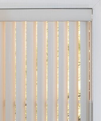 closeup of vertical blinds