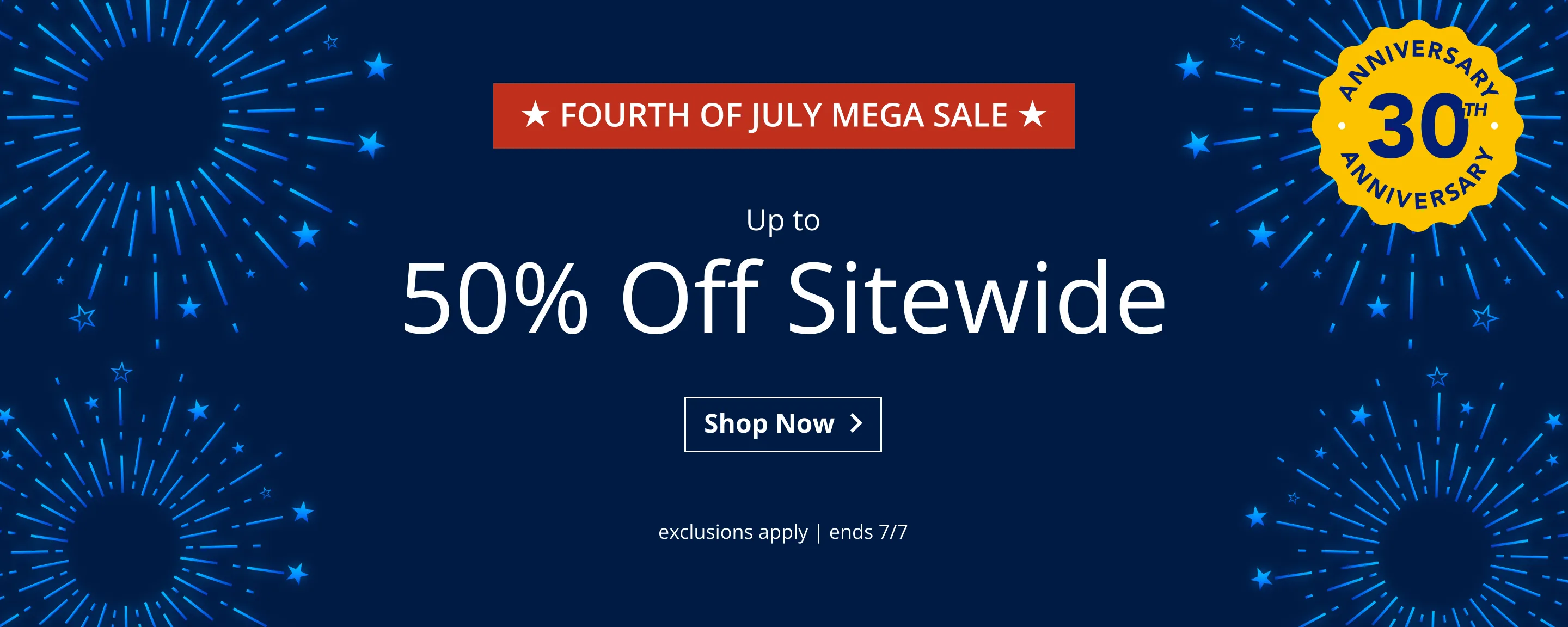 Up to 50% Off Sitewide