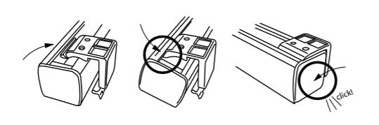how to snap headrail into brackets