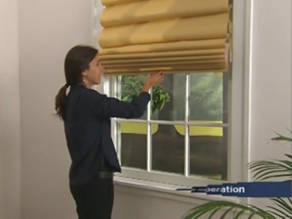 Levolor Fabric Roman Shades with Cordless Lift
