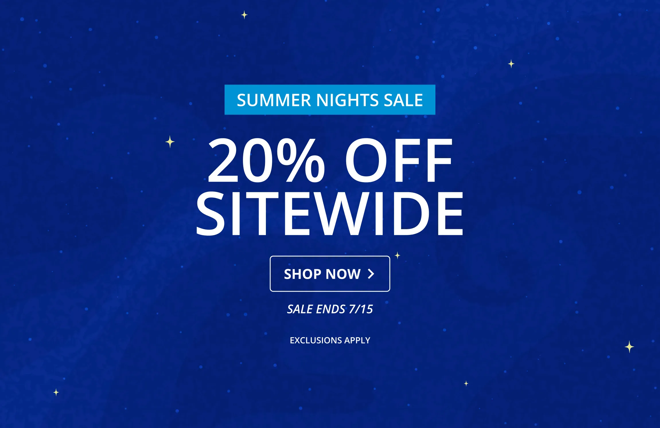 20% Off Sitewide