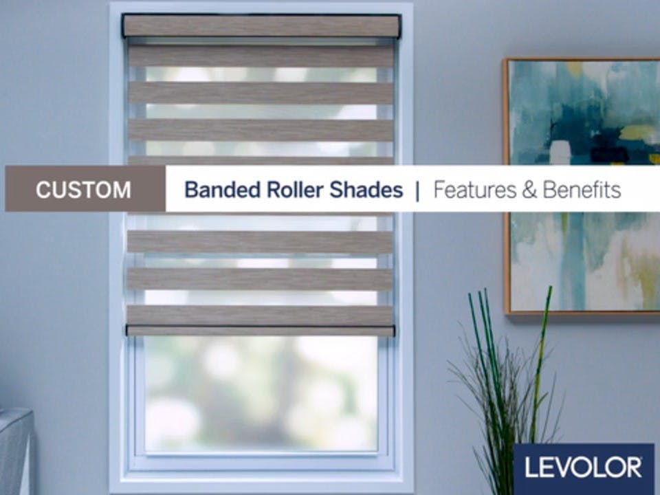 Levolor Banded Roller Shades