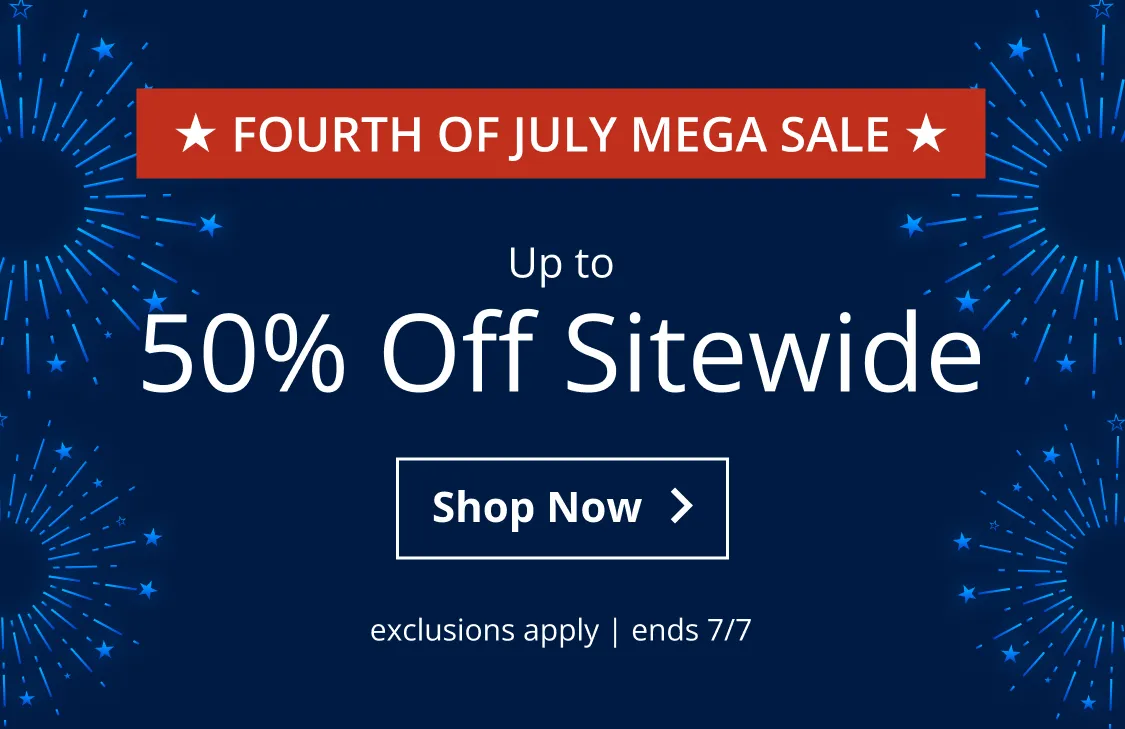Up to 50% Off Sitewide
