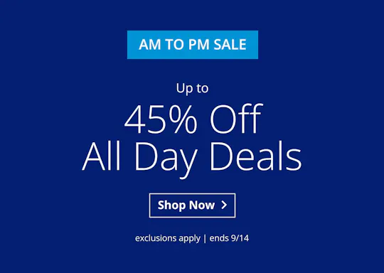 Up to 45% Off All Day Deals