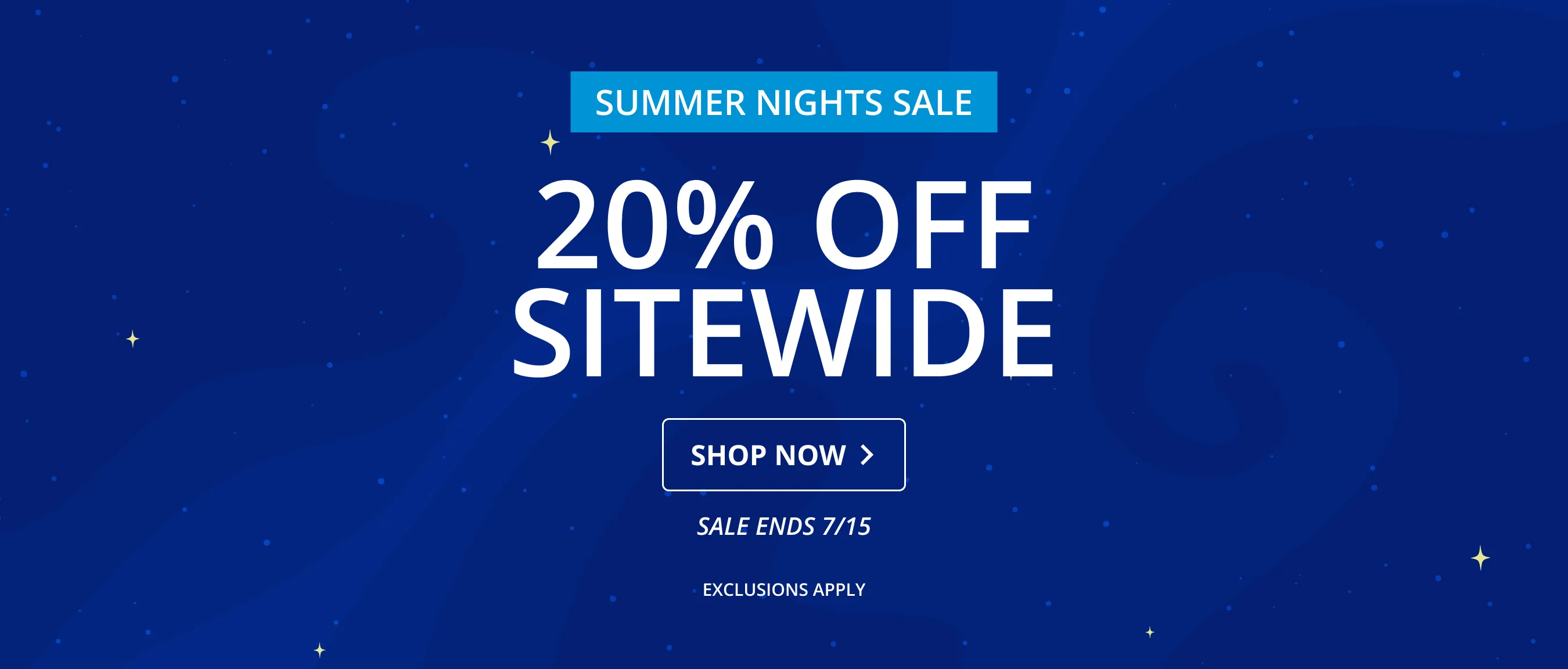 20% Off Sitewide