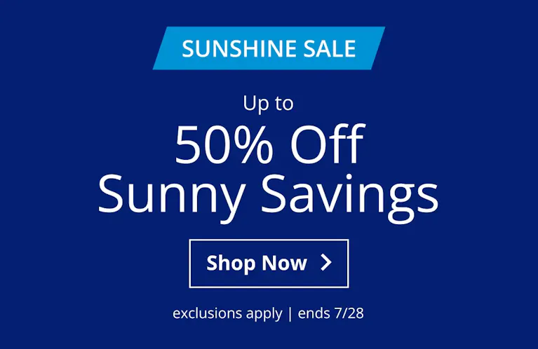 Up to 50% Off Sunny Savings