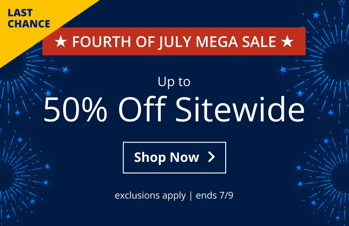 Up to 50% Off Sitewide
