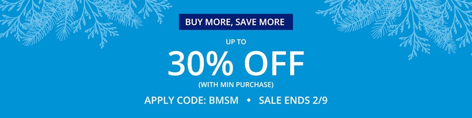 UP TO 30% OFF WITH MIN PURCHASE