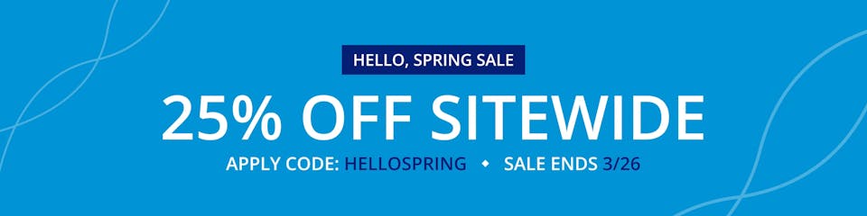 25% OFF SITEWIDE