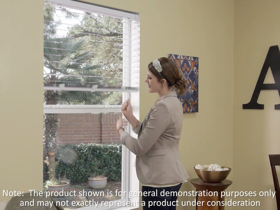 Standard Pull Cord for 2 inch Aluminum Blinds - Lowering the Blind