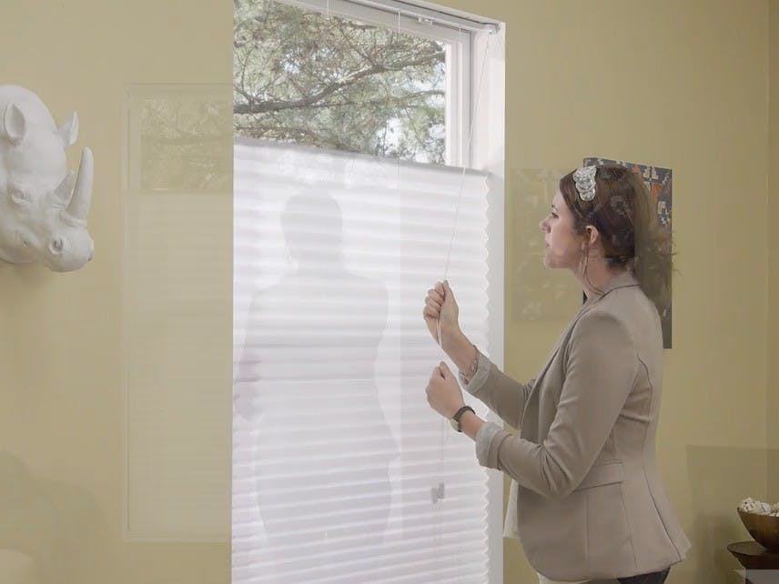 Top-Down/Bottom-Up lift for Pleated Shades - Lower