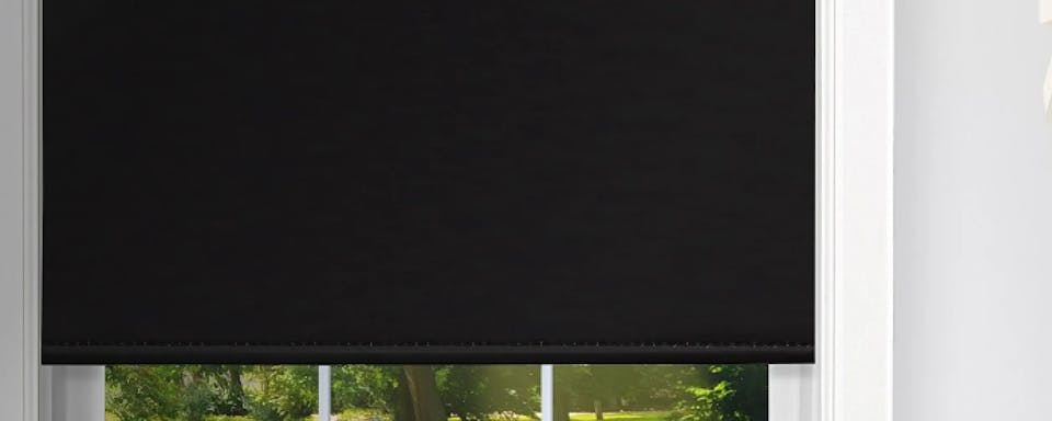 Blackout shades in a window