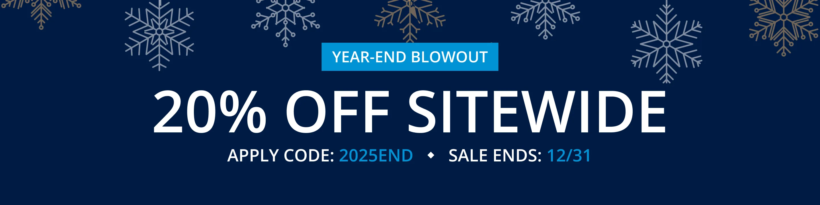 20% OFF SITEWIDE