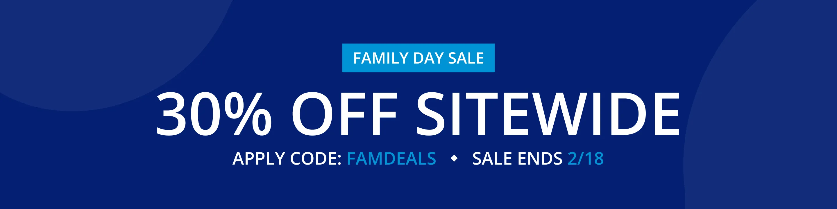 30% OFF SITEWIDE