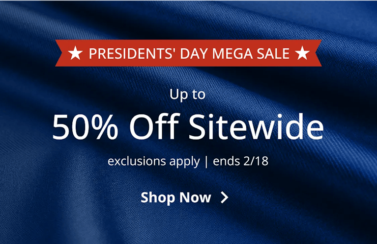 Up to 50% Off Sitewide