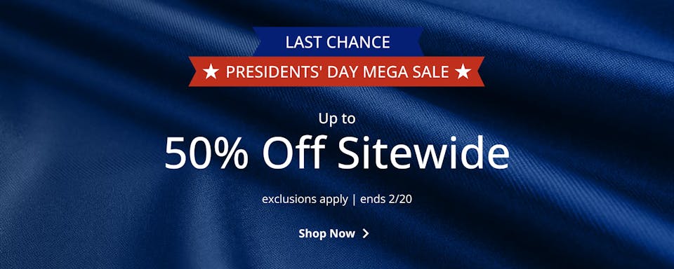 Up to 50% Off Sitewide