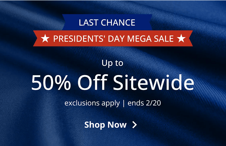 Up to 50% Off Sitewide