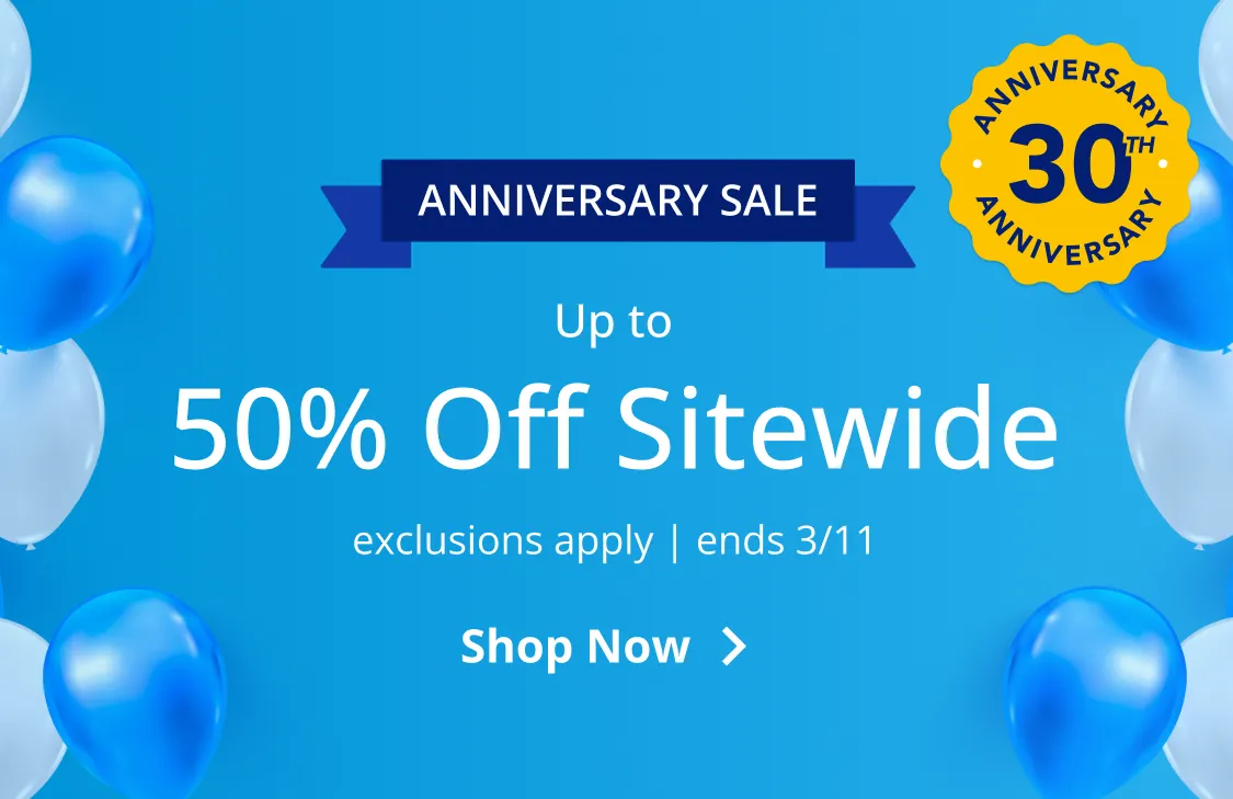 Up to 50% Off Sitewide