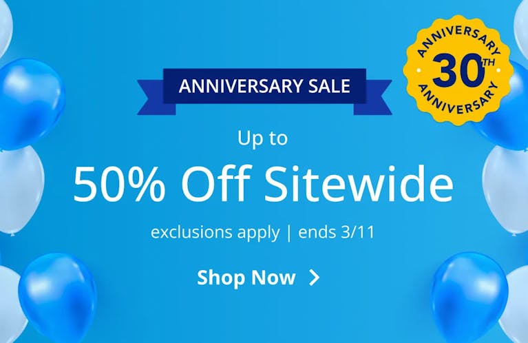 Up to 50% Off Sitewide