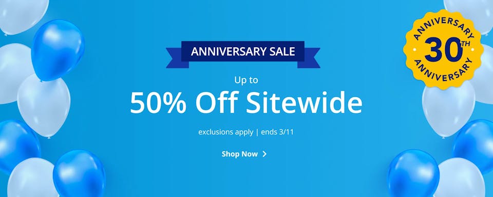 Up to 50% Off Sitewide