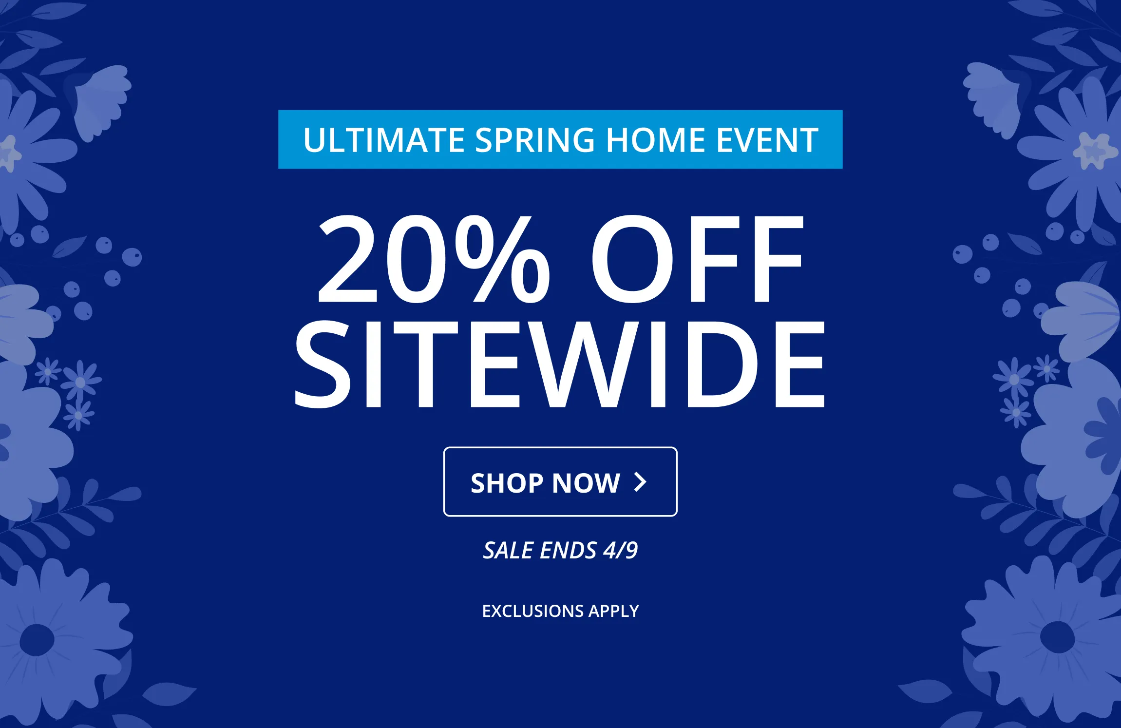 20% OFF SITEWIDE