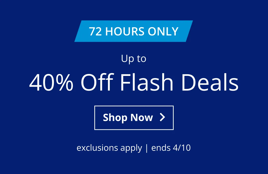 Up to 40% Off Flash Deals