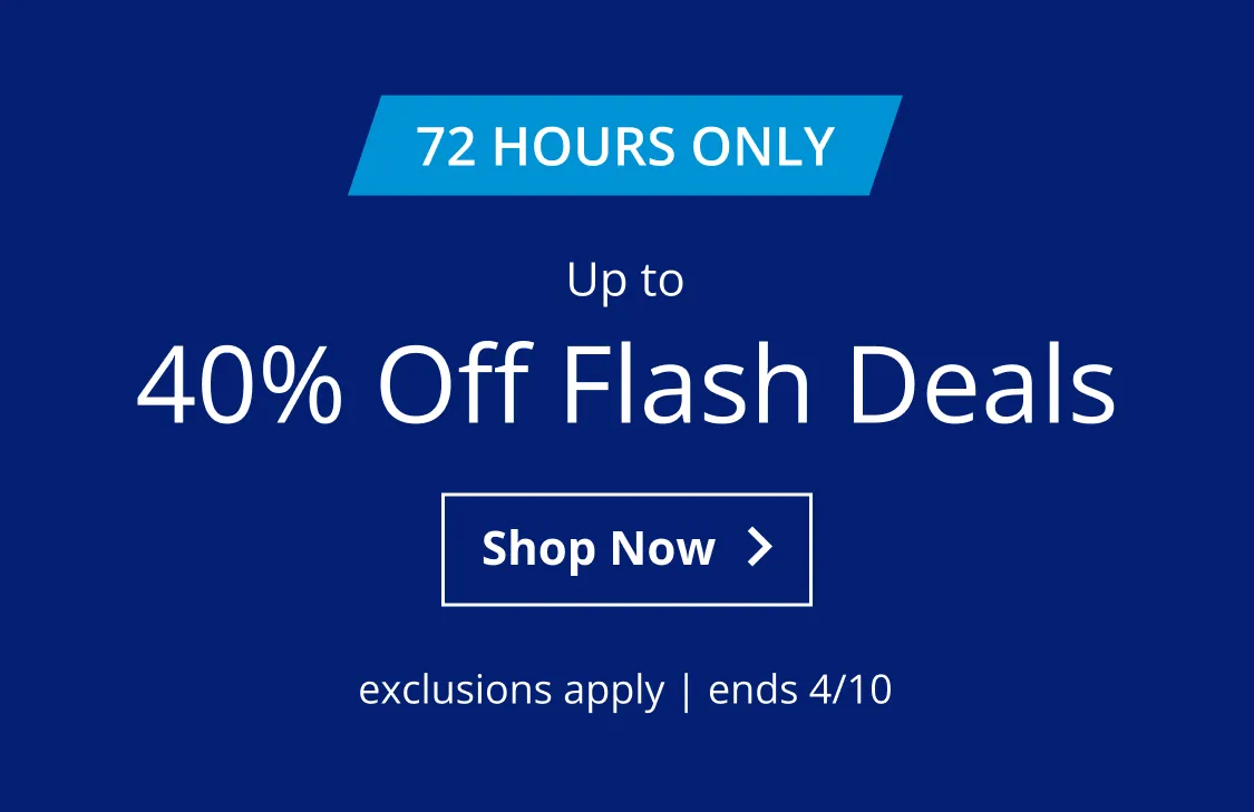 Up to 40% Off Flash Deals