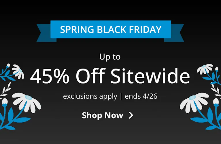 Up to 45% Off Sitewide