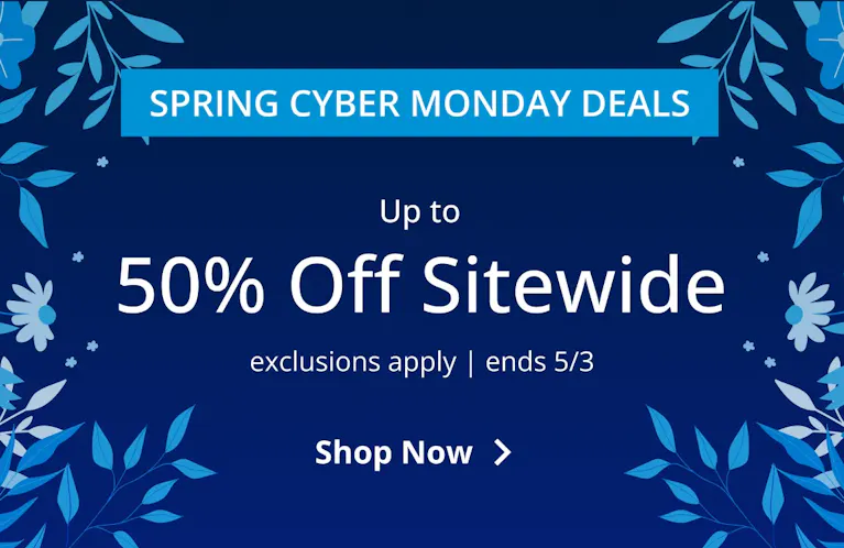 Up to 50% Off Sitewide