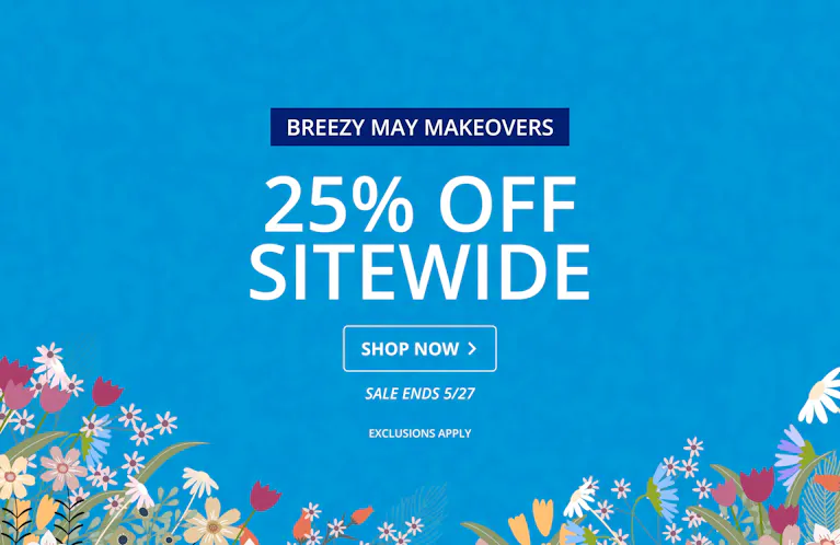 25% OFF SITEWIDE